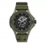 Philipp Plein vīriešu PWUBA0423 automātiskais skeleta pulkstenis 44mm melns silikons