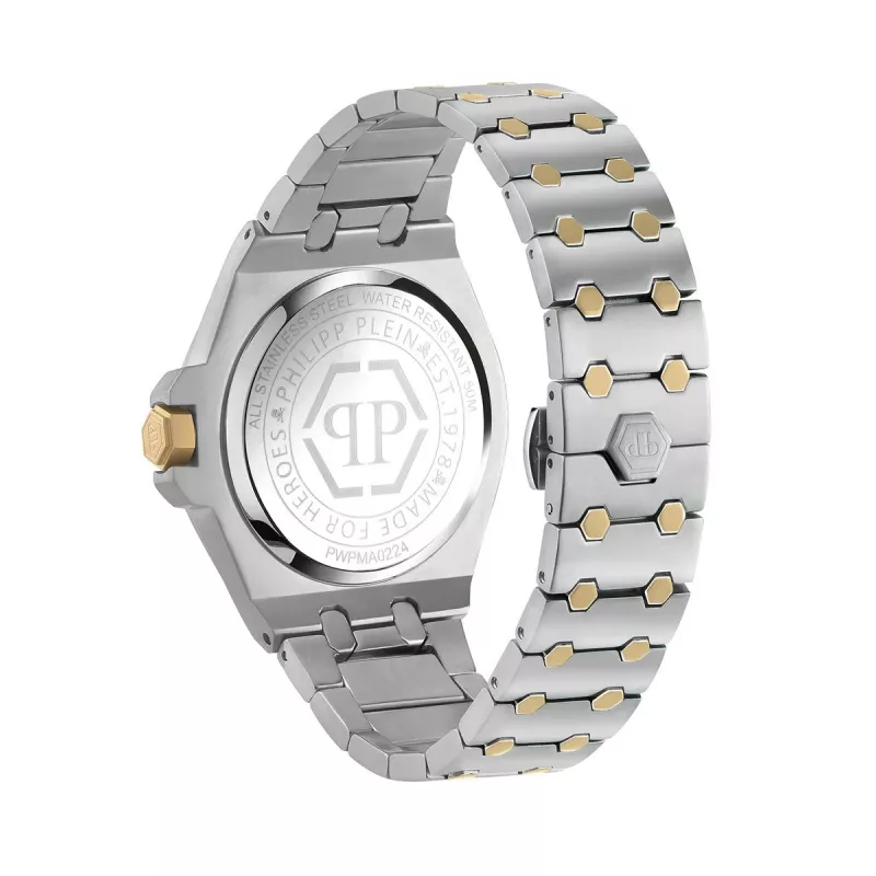 Philipp Plein Vīriešu Pulkstenis PWPMA0224 43mm Melns Ciparnīca Silikona Siksniņa