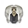 Philipp Plein vīriešu pulkstenis PWPMA0324 43mm melns skeleta ciparnīca silikona siksniņa