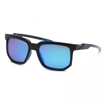 Philipp Plein Sport Vīriešu Taisnstūra Saulesbrilles SSP011-56Z42Z - Melns Rāmis Pelēkas Lēcas 56/18/135 mm