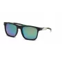 Philipp Plein Sport vīriešu saulesbrilles SSP010-56U28Z - melns acetāta rāmis, pelēkas polikarbonāta lēcas, 56/19/135 mm