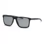 Philipp Plein Sport Vīriešu Saulesbrilles SSP013-58U28P - Melns Acetāta Rāmis, Pelēkas Polarizētas Lēcas, 58/17/145 mm