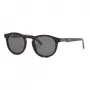 Philipp Plein Sport vīriešu saulesbrilles SSP035-520722 Melns taisnstūra acetāta rāmis Pelēkas lēcas 52mm