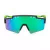 PHILIPP PLEIN SPORT SSP001-99U28V Vīriešu saulesbrilles - Melns rāmis, Pelēkas lēcas, Vairoga stils