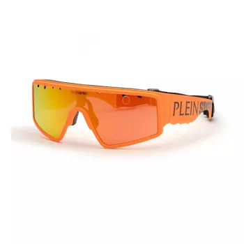PHILIPP PLEIN SPORT SSP007-99B55A Vīriešu saulesbrilles - Melns rāmis, Pelēkas lēcas, UV400