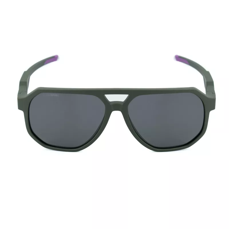 PHILIPP PLEIN SPORT SSP014-61J97P Vīriešu saulesbrilles - Melns rāmis, pelēkas polarizētas lēcas 61/15/135 mm