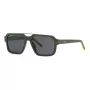 Philipp Plein Sport SSP036-57NVNP Vīriešu taisnstūra saulesbrilles, tumši zils, dūmu pelēks, 57/17/150 mm