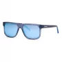 Philipp Plein Sport SSP037-59UA1P Vīriešu saulesbrilles - Spīdīgs melns acetāta rāmis, dūmu polikarbonāta lēcas, 59/16/150 mm