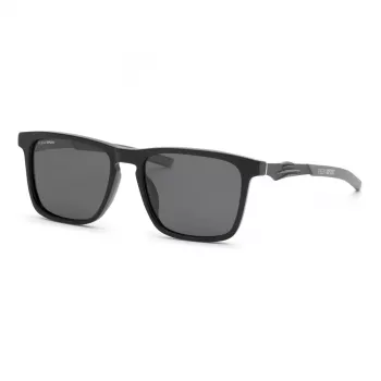PHILIPP PLEIN SPORT SSP038-57700P Vīriešu polarizētas saulesbrilles, melns rāmis, pelēkas lēcas, 57/18/145 mm