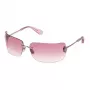 Philipp Plein SPP027V950A39 Sieviešu kvadrātveida saulesbrilles - Melns acetāta rāmis, pelēkas lēcas, 95mm