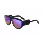 PHILIPP PLEIN SPP093M-703V Vīriešu kvadrātveida pilotu saulesbrilles, melns acetāta rāmis, pelēkas polikarbonāta lēcas, UV400 aizsardzība, 65/16/145 mm