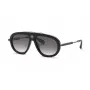 PHILIPP PLEIN SPP151V57700Y Vīriešu saulesbrilles - Melns acetāta rāmis, Pelēkas polikarbonāta lēcas, 57mm