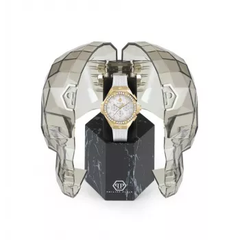 Philipp Plein The $keleton Automātiskais vīriešu pulkstenis PWPSA0624 42mm Melns silikons