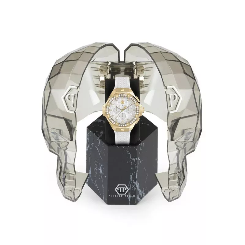 Philipp Plein The $keleton Automātiskais vīriešu pulkstenis PWPSA0624 42mm Melns silikons