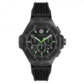 Philipp Plein The $keleton vīriešu automātiskais pulkstenis PWPRA0624 46mm nerūsējošais tērauds melns silikons