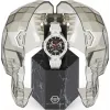 Philipp Plein The Skeleton vīriešu automātiskais pulkstenis PWPFA0724 46mm melns silikons