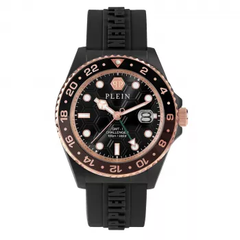 Philipp Plein The Skeleton vīriešu kvarca pulkstenis PWYBA0823 44mm melns silikons