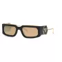 PHILIPP PLEIN Unisex saulesbrilles SPP119M58700G - Melns rāmis, pelēki gradienta lēcas 58mm