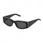 Philipp Plein Sieviešu kaķacs formas saulesbrilles SPP025S550700 - Spīdīga melna acetāta, dūmu lēcas, UV400