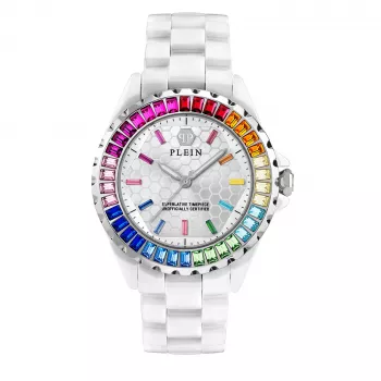 Philipp Plein Sieviešu PWPPA0124 The Skeleton Kvarca Pulkstenis 38mm Rožu Zelts PVD Nerūsējošā Tērauda Korpuss Melna Silikona Siksniņa