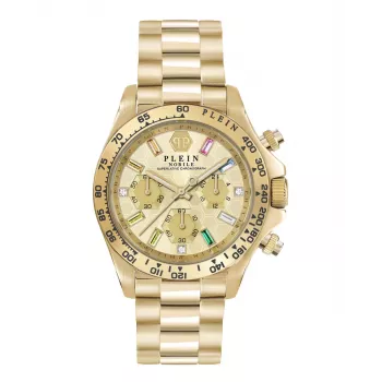Philipp Plein Sieviešu PWSBA0223 Kvarca Analogais Pulkstenis 38mm Roze Zelta Krāsas Nerūsējošais Tērauds