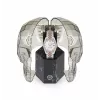 Philipp Plein Sieviešu PWYAA0223 The $kull Kvarca Analogais Pulkstenis 34mm Melna Silikona Siksniņa