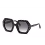 PHILIPP PLEIN Sieviešu saulesbrilles SPP039M530869 - Melns rāmis, Pelēkas lēcas, 53mm