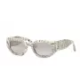 Philipp Plein Sieviešu saulesbrilles SPP066M5109YL - Melns/zelts rāmis, pelēkas lēcas, 51/21/135 mm
