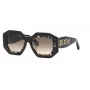 Philipp Plein Sieviešu saulesbrilles SPP098M530700 - Melns acetāta rāmis, pelēkas lēcas, 53 mm
