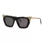 Philipp Plein sieviešu saulesbrilles SPP134S520700 zelta metāla rāmis brūnas gradienta lēcas 52mm