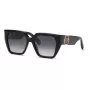 Philipp Plein Sieviešu saulesbrilles SPP160-570700 Melns acetāta rāmis Pelēkas lēcas 57mm