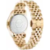 Philipp Plein Sieviešu pulkstenis PW2BA0223 38mm rozā zelta tonēts nerūsējošais tērauds balts silikons