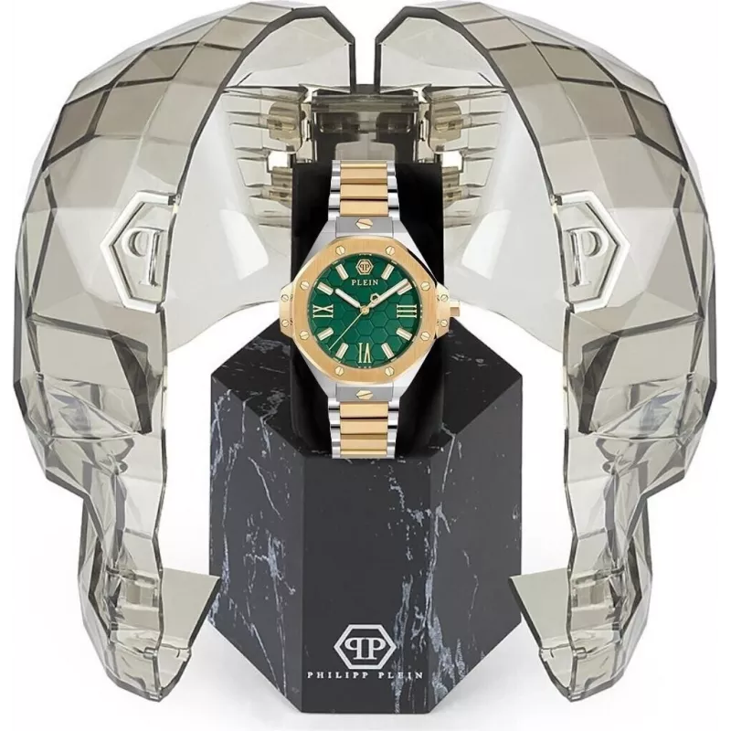 Philipp Plein sieviešu pulkstenis PWBDA0724 39mm Quartz Nerūsējošais tērauds Silikons Melns
