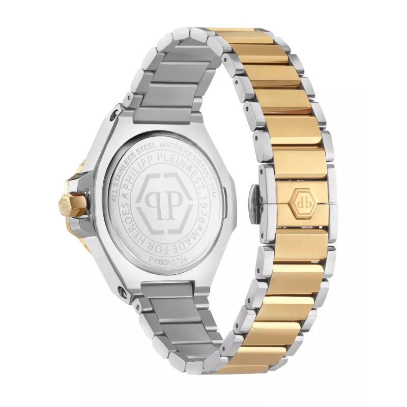 Philipp Plein sieviešu pulkstenis PWBDA0724 39mm Quartz Nerūsējošais tērauds Silikons Melns
