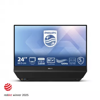 Philips 24B2D5300 23,8 inch IPS Full HD LED Monitor - Melns