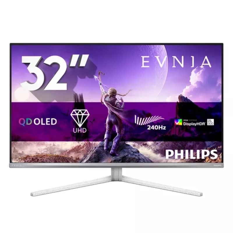 Philips 32M2N8900P/00 31.5 collu 4K OLED spēļu monitors - 240Hz, 0.03ms, HDR, USB-C centrmezgls