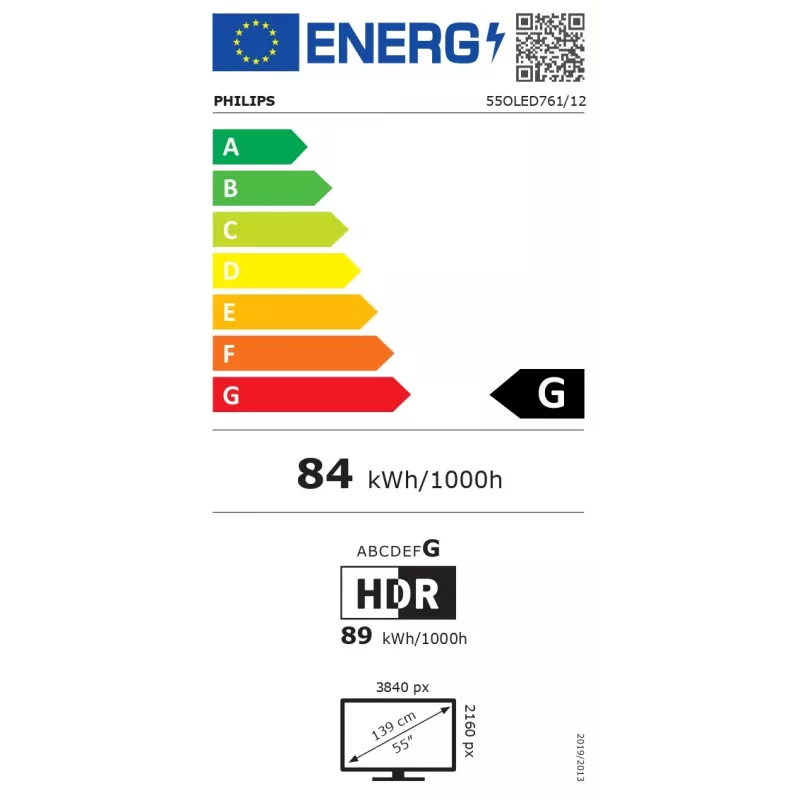 Philips 55OLED761/12 55 collu (139 cm) 4K OLED Ambilight televizors ar Dolby Vision un Android TV