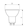 Philips Corepro LEDspot CLA GU10 4.6W (50W Eq.) 3000K Silta balta 36° Reflektora spuldze