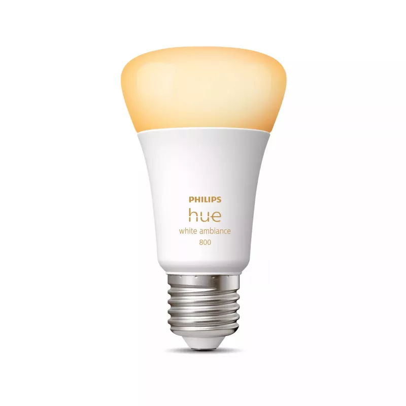 Philips Hue White Ambiance E27 Smart LED Bulb 800lm 6W