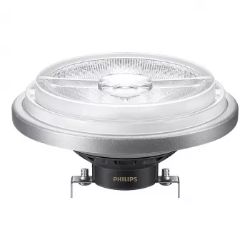 Philips MASTER ExpertColor 10.8W LED AR111 reflektors G53 40° silti balts 2700K dimmējams