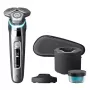 Philips S9975/55 SkinIQ mitrais un sausais elektriskais skuveklis – 360-D elastīgas galviņas, 60 min darbības laiks, hroms