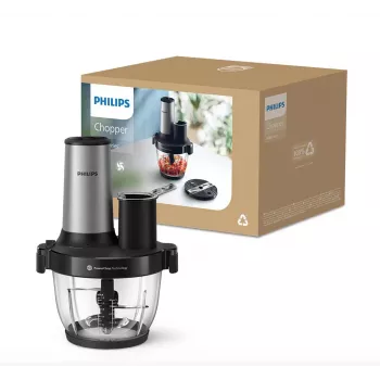 Philips Series 5000 Virtuves kombains Smalcinātājs HR1504/00, 800 W, 2,1 L bļoda, Balts