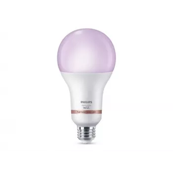Philips Smart WFB 150W A80 E27 RGB LED spuldze, 15W atbilst 150W, 1500 lūmenu, regulējama baltā un krāsu gaisma, regulējama spilgtuma, darbojas ar Alexa