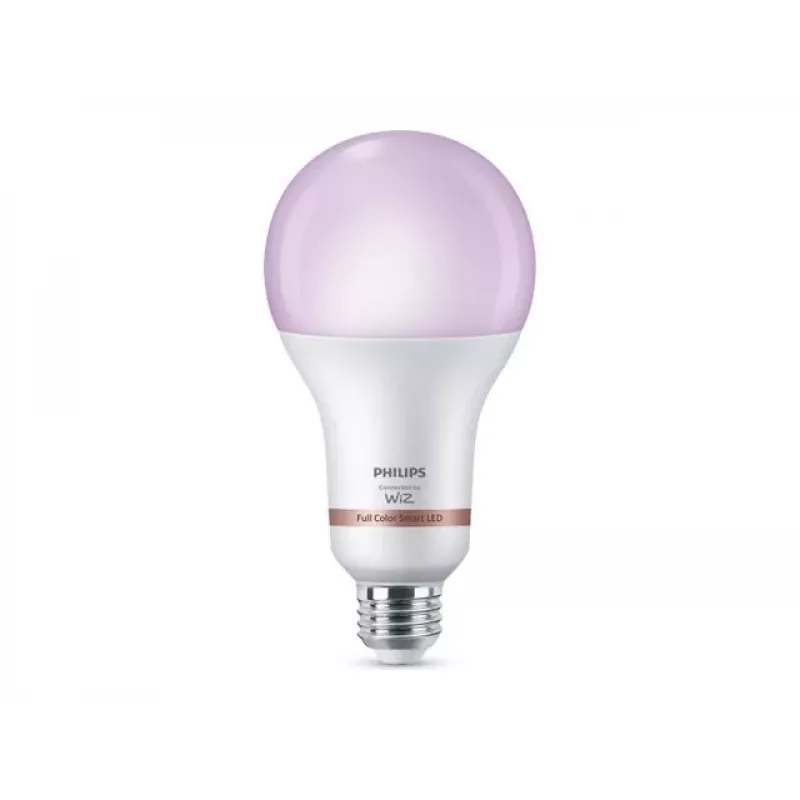 Philips Smart WFB 150W A80 E27 RGB LED spuldze, 15W atbilst 150W, 1500 lūmenu, regulējama baltā un krāsu gaisma, regulējama spilgtuma, darbojas ar Alexa