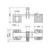Phoenix 0421016 AKG 4 BU caurlaides spaile, zila, skrūvju savienojums, 4 mm², 32 A, 800 V