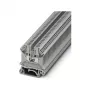 Phoenix 3001501 UK 3 N caurlaides spaiļu bloks, skrūvju savienojums, 2,5 mm², 800 V, 24 A, DIN sliedes montāža, pelēks