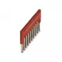 Phoenix 3030213 FBS 10-5 spraudņu tilts, 10 pozīcijas, 5,2 mm solis, sarkans