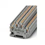 Phoenix 3210567 PTTB 2.5 Divu līmeņu spaiļu bloks, Push-in, 2.5 mm², 500 V, 22 A, Pelēks