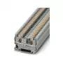Phoenix 3211757 PT 4 Caurvada spaiļu bloks, Push-in, 4 mm², 1000 V, 32 A, Pelēks
