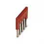 Phoenix Contact FBS 5-6 5 pozīciju spraudņu tilts, sarkans, 24 A, 5,2 mm solis